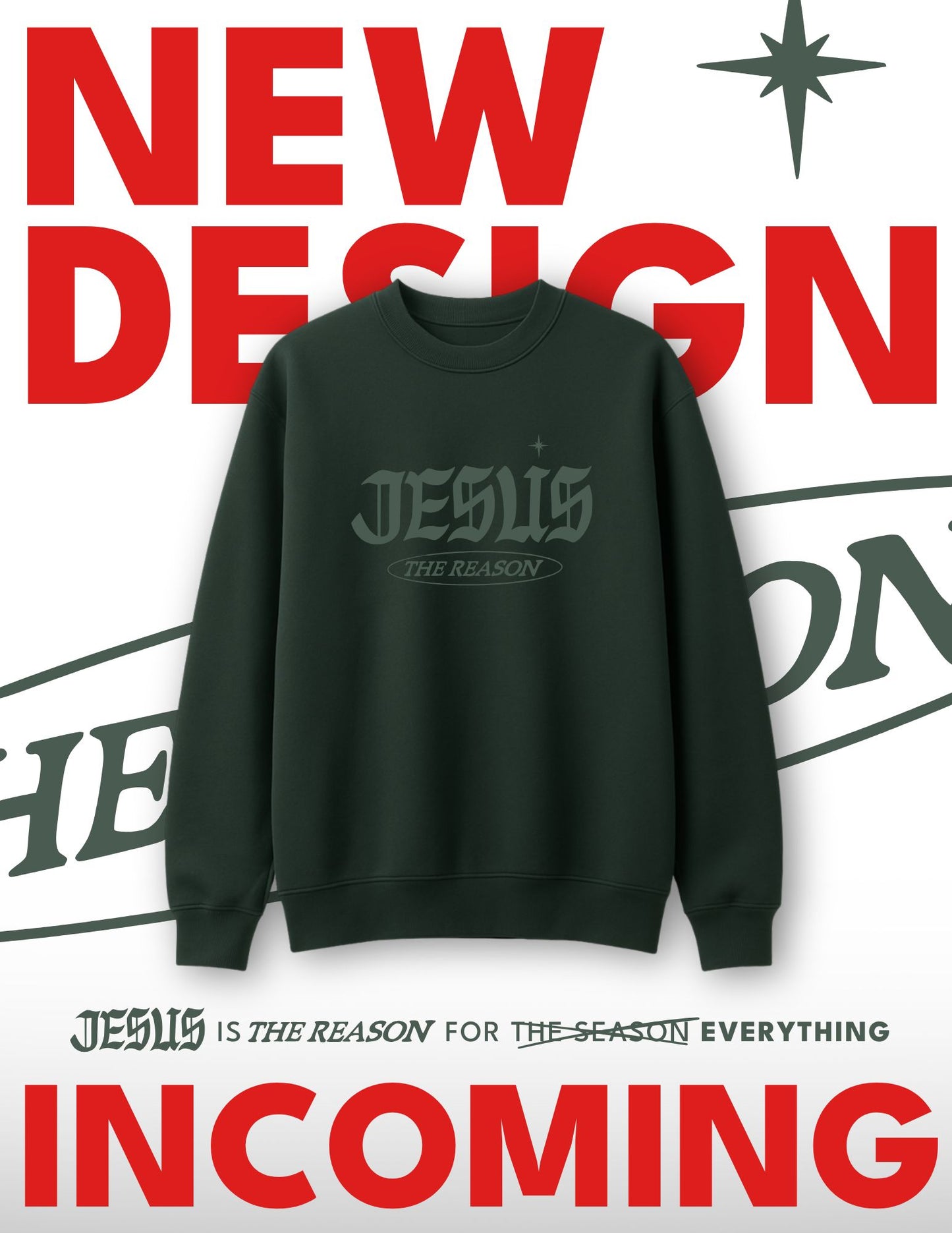 Jesus is The Reason Heavyweight Crewneck