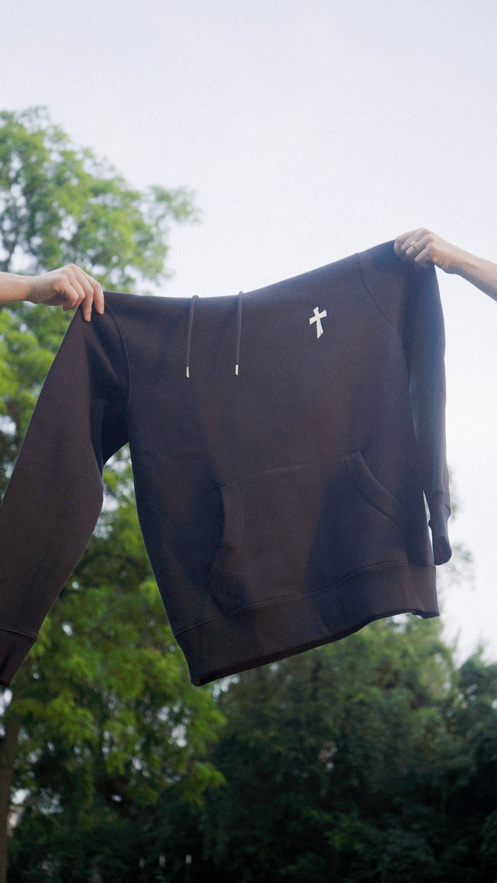 Bear Witness Cross Hoodie