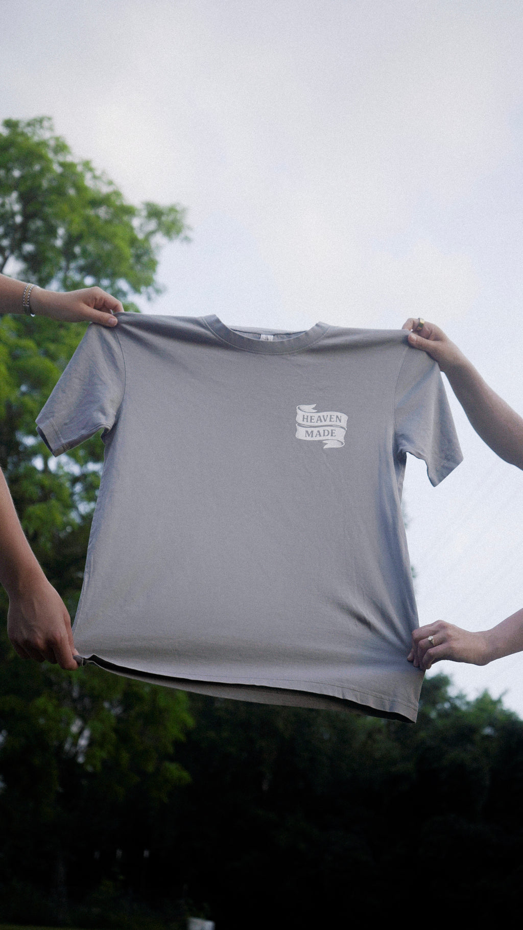 Blood Bought, Heaven Made Shirt - Gray