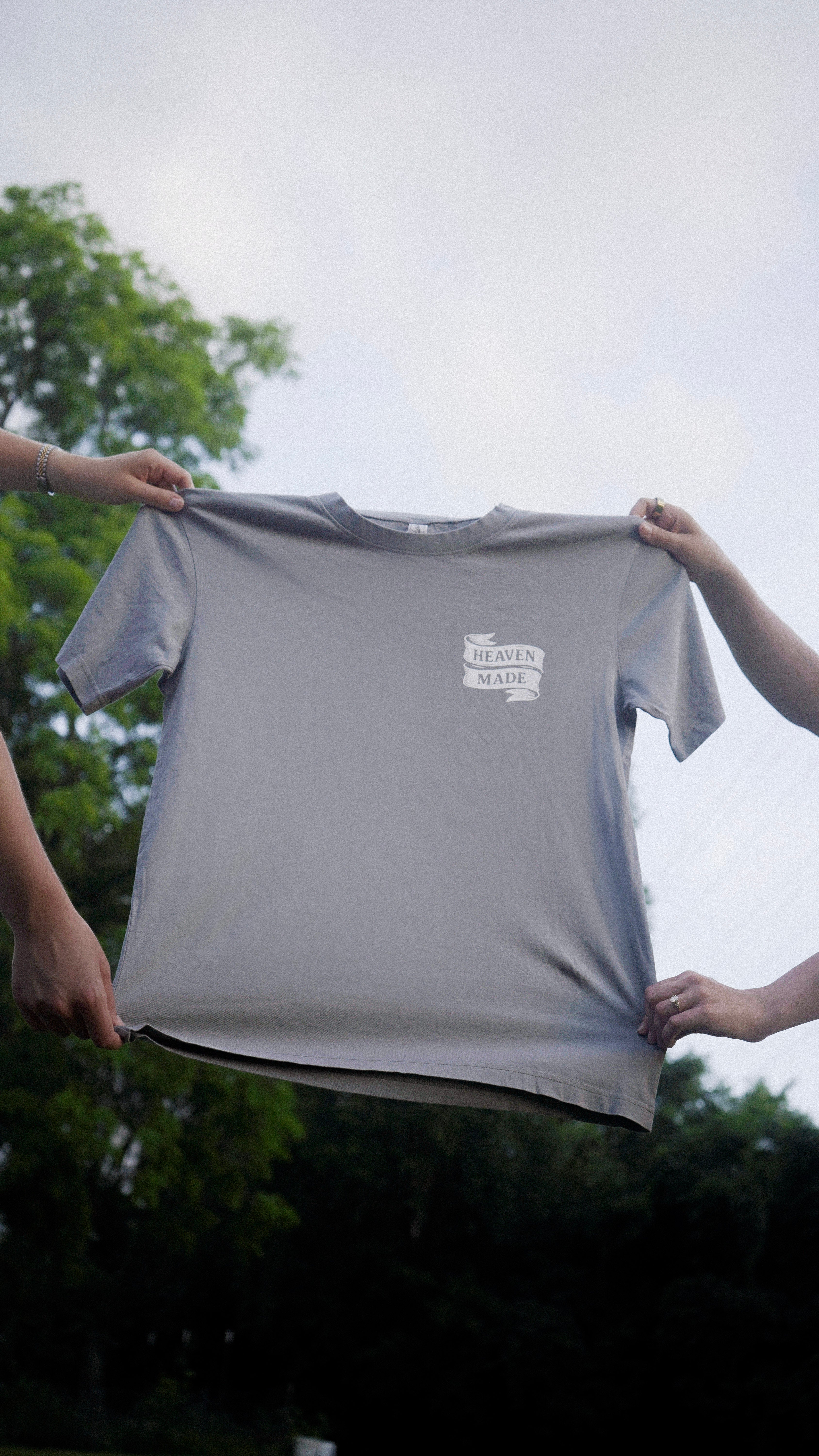Blood Bought, Heaven Made Shirt - Gray