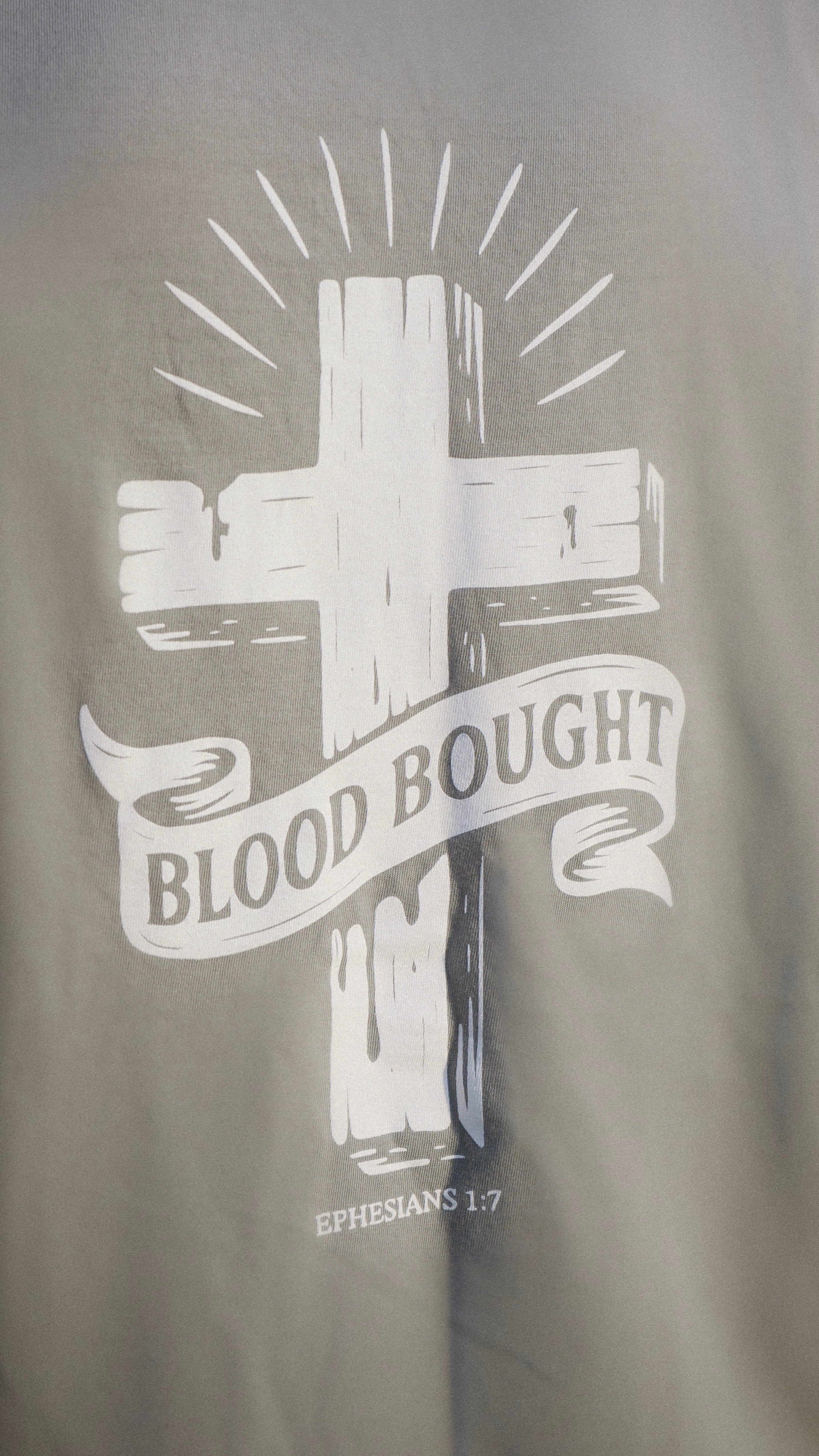 Blood Bought, Heaven Made Shirt - Gray
