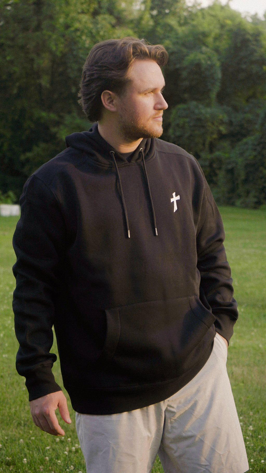 Bear Witness Cross Hoodie